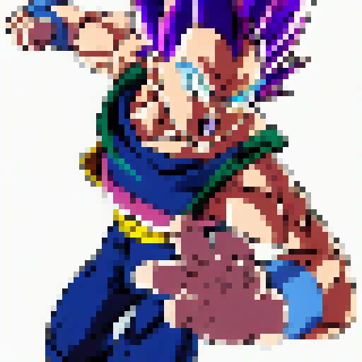 super saiyan vegeta gettting ready to power up.