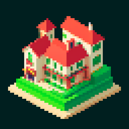 mortgage monte carlo simulator, pixel art, sRGB, colorful, vibrant, graphical, financial data, probability distribution, house icon, animated, looping, dynamic, interactive, user-friendly, intuitive, visually appealing, charts, graphs, numbers, simulation results, risk analysis, loan options, interest rates, affordability, real estate market, economic trends