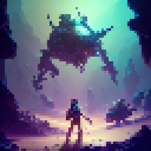 "Ekko, the time-manipulating inventor, wielding his glowing, steampunk wrench, dashes through a mystical forest of towering mushrooms and glittering fairy lights, pursued by a menacing pack of snarling, shadowy wolves."