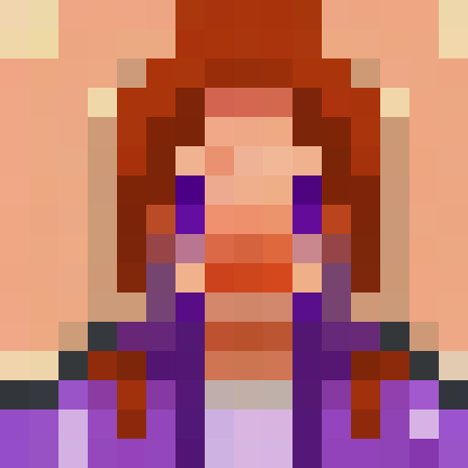 Big-eyed peach, blushing cheeks, surrounded by petals and leaves, in a 16x16 pixel portrait style.