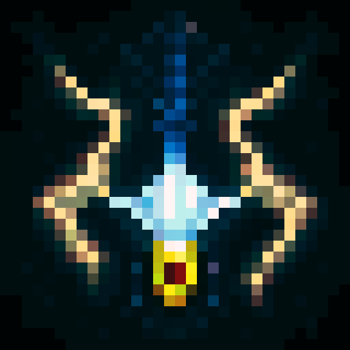 Summoning a vibrant, buzzing HoneyBee Spell with intricate details, a game icon in the style of 32x32 pixel art, displaying vivid colors in the sRGB spectrum, showcasing the skill art of a close-up portrait