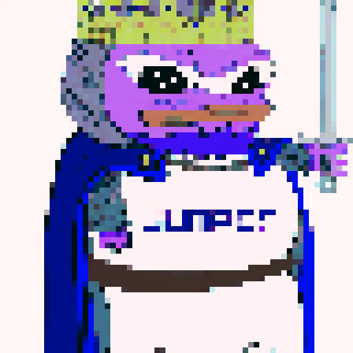 Purple warrior pepe