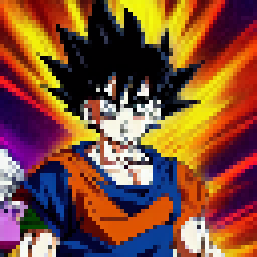 Goku going into different forms