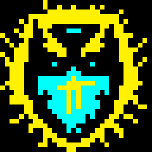 Knight Portrait, Glowing Neon eyes 