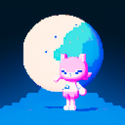 smiling moon with legs