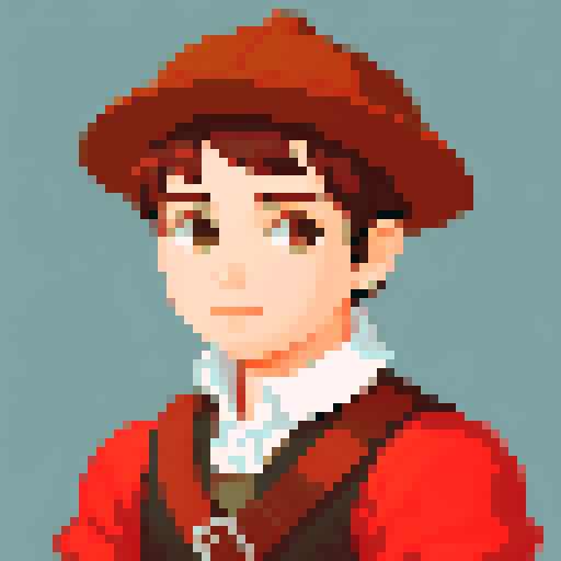 portrait of a male worker during the 16th century