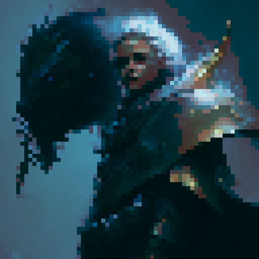 Warrior with sword and shield.