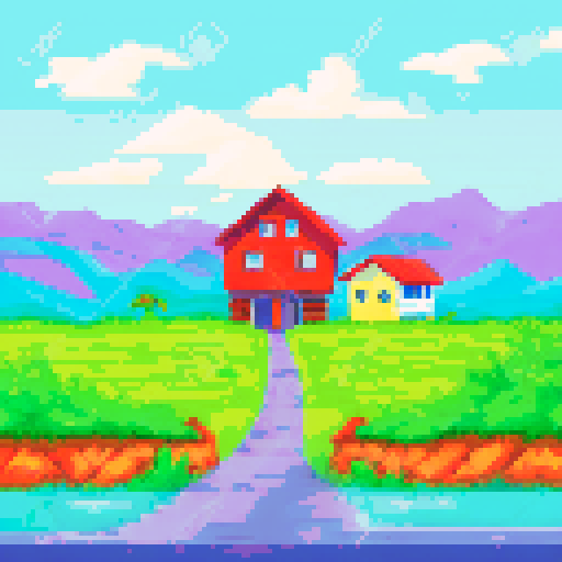 Country side Puerto Rican house in the mountains with a small white electric generating windmill near by and banana plantation 