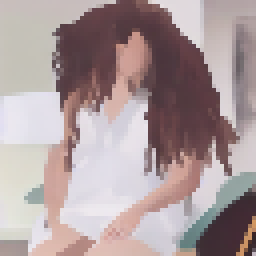 Image of a sitting woman