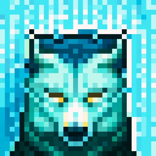 wolf avatar, portrait, glowing eyes, sexy