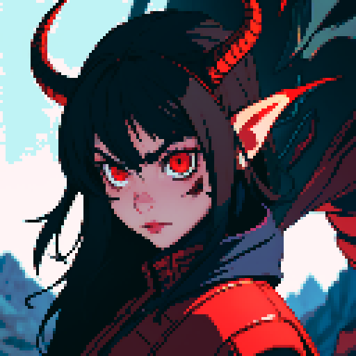 dark dragon with blood eyes
