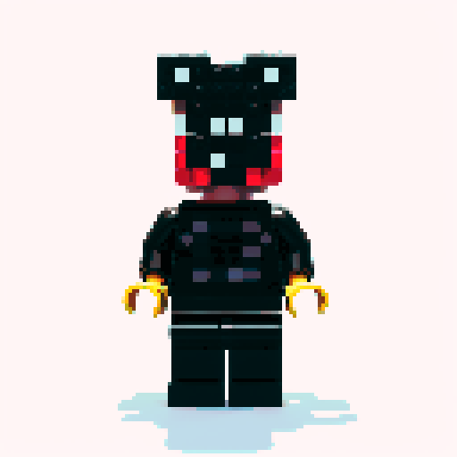 lego pixel, vibrant colors, blocky shapes, small plastic bricks, isometric perspective, retro video game, low resolution, 8-bit graphics, sharp edges, square grid, limited color palette, nostalgic feel, brick-built characters, iconic lego logo, digital recreation, detailed textures, crisp lines, simplified forms, nostalgic gaming vibes rainbow body