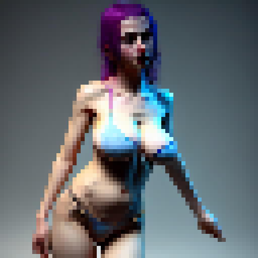 Lewd Small breast small body Rebecca from cyberpunk edgerunners