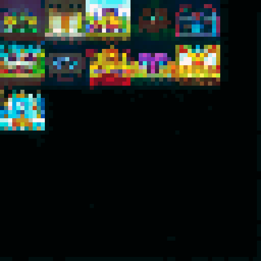 Create a pixel art treasure chest icon with a bee theme, front view only, to match reference images. Use golden-yellow and black, with honeycomb texture and bee details. Chest should look part of the reference set, with the same pixel style