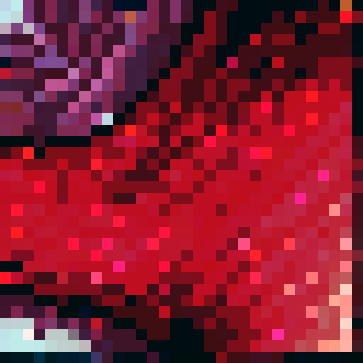 A Pixelart Texture displaying a Ruby Texture