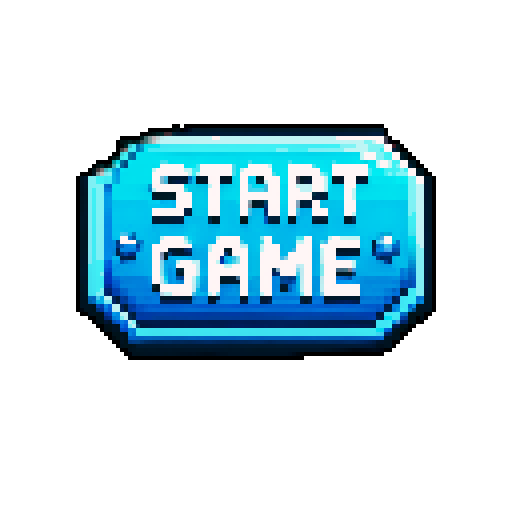 generate a pixel art start game button