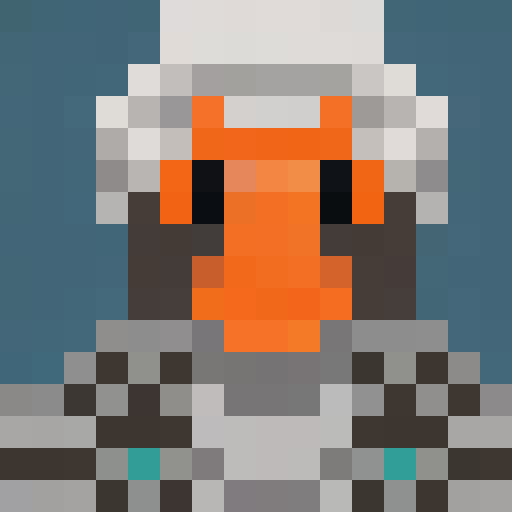 "Hedgehog Worrier, armed with a tiny sword and shield, charges forward into battle, determined expression on their face, depicted in pixel art with a close-up, portrait style reminiscent of a classic game icon at 16x16 resolution."