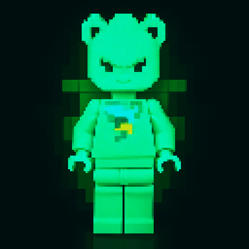 colorful pixel lego blocks arranged in a playful, vibrant composition, showcasing the intricate details and vibrant colors of pixel art in the sRGB color space