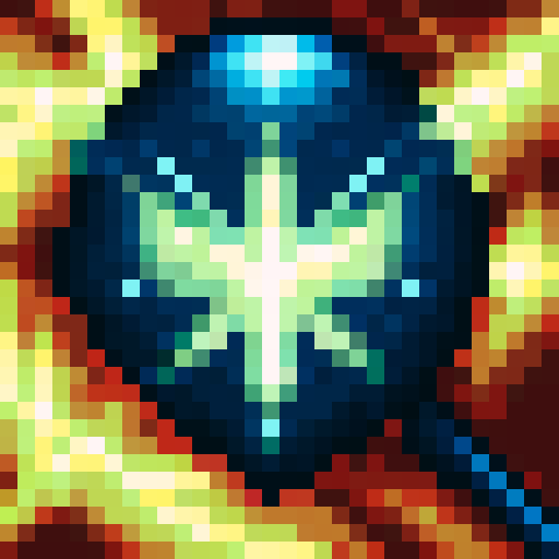 Holy shock spell icon, cross with holy energy 
