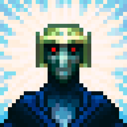 magician coat, game icon, 32x32 pixel art, sRGB, skill art, close up, portrait