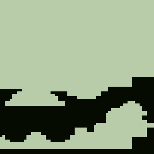 moon in cloudy night sky interesting dithering patterns and stars pixel art 2-bit
