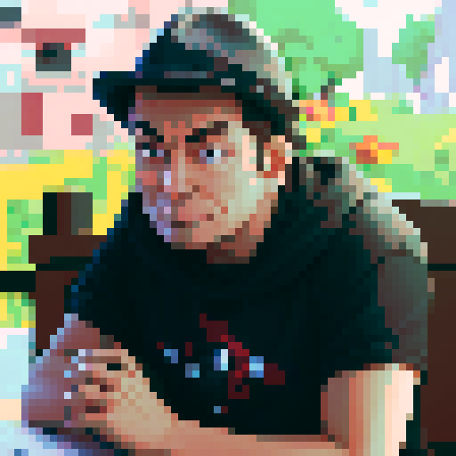 Keep the face, dungeon and dragons player roling dice, pixel art 