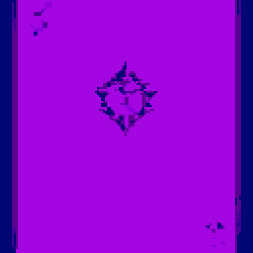 Create an amethyst gem in the center of the card