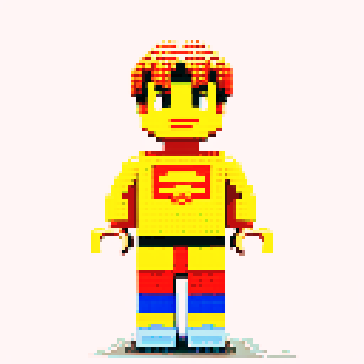 superman lego pixel 