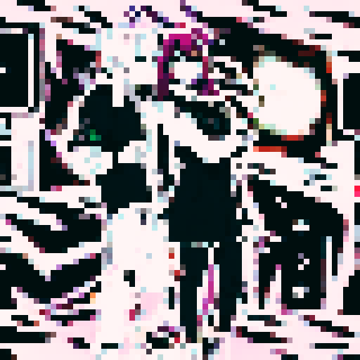 anime style party with dj dance floor