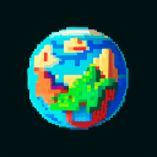 planet where the surface of the planet is red and mountainous