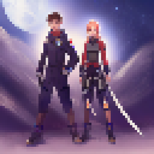 portrait for starship pilot male and female