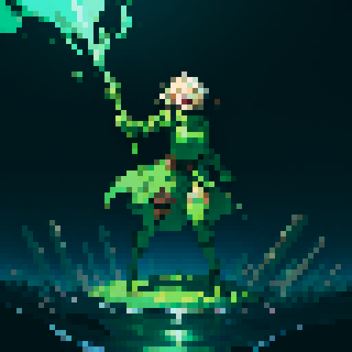 full-body image, hero sinking into ooze, metal armor, hero waist deep in slime, reaching up, screaming