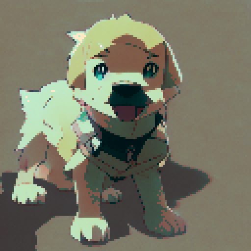 lazy dog anime style