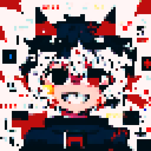 astronaut, determined expression, intense gaze, vibrant anime colors, intricate pixel details