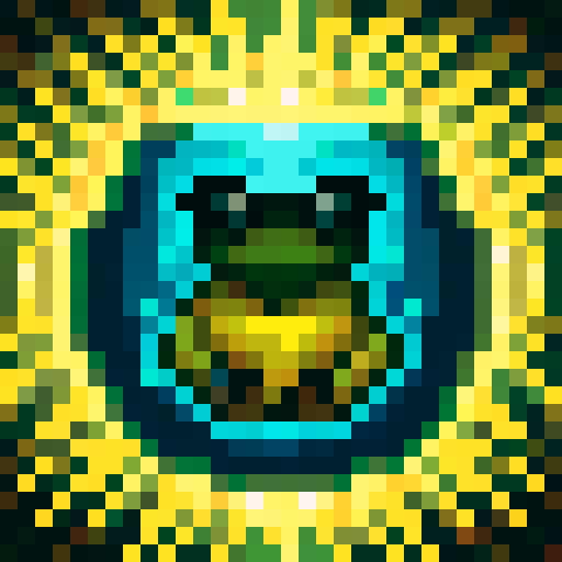 A sunglasses wearing platypus with a solid yellow background