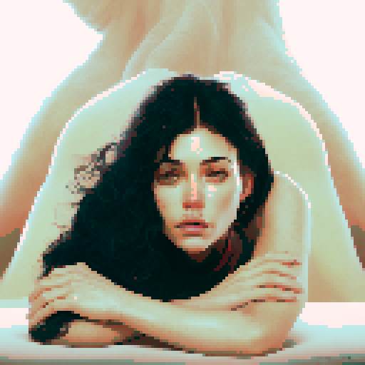 front-view of sexy naked woman getting fucked from behind