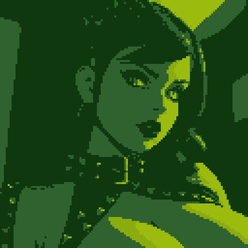 curvy, busty goth babe with studded collar. Portrait of head, Nude big titty goth, in a close up nude glamour shot. Neon lighting, modern tile backsplash.