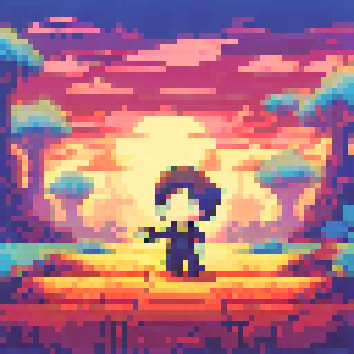 man 2D, pixelart, white background, png