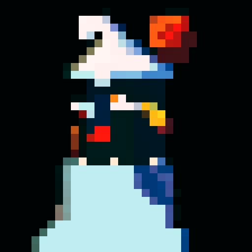 I need an idle animation for this 16x16 wizard
