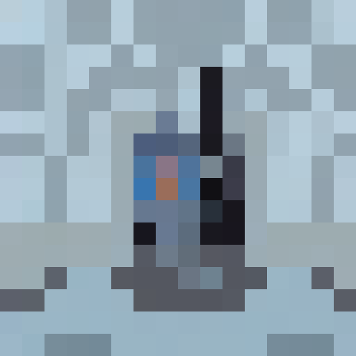 Walkie talkie, retro, vibrant colors, blocky pixels, 16x16, pixel art, close up, game icon, intense gaze, portrait