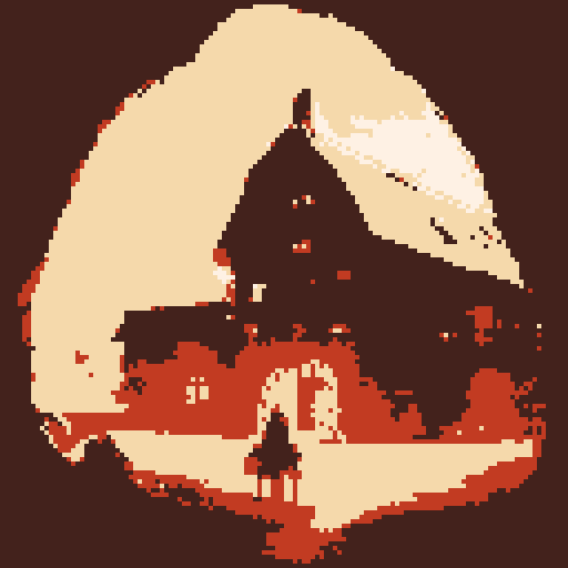 Farmer lying in bed, in a quaint farmhouse, in a fantastical RPG-inspired art style featuring vibrant colors, intricate details, and mystical creatures