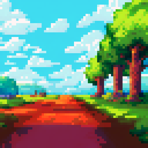 pastoral landscape, fields, noon