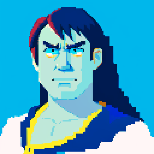 give him a sad face with closed mouth