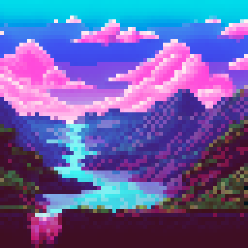 purple sky, gold, green, metalic blue