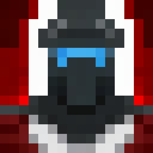 Dark, mysterious figure emerges from the shadows, with piercing eyes and flowing cloak, in a 16x16 pixel portrait style.