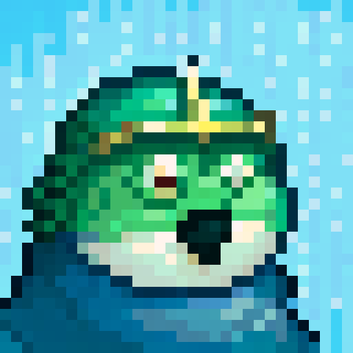 Pepe the frog Avatar, Portrait, glowing eyes, Green color scheme