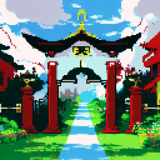 take reference image and  change the red gate to gold gate