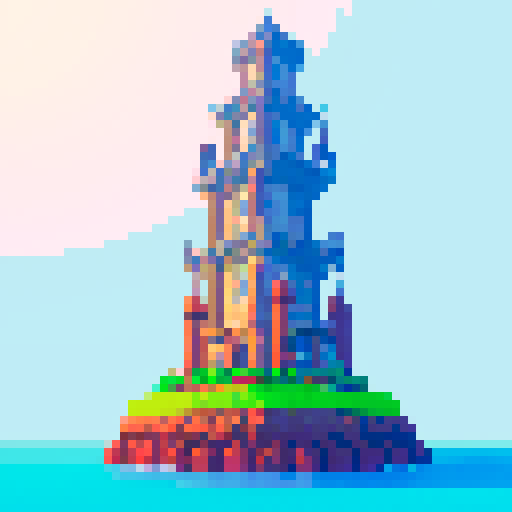 a giant tower that reaches the sky 