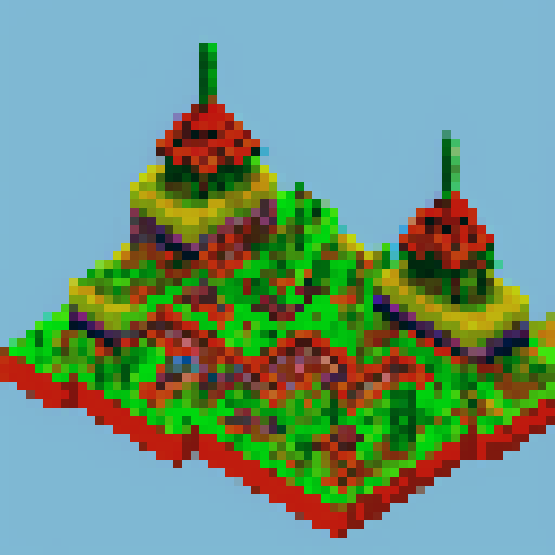 top-down mine building with one output on a side, WITHOUT perspective just top-down