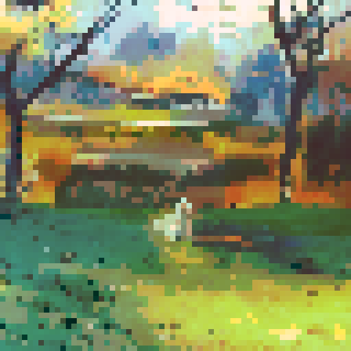 In the middle of the picture is a sheep